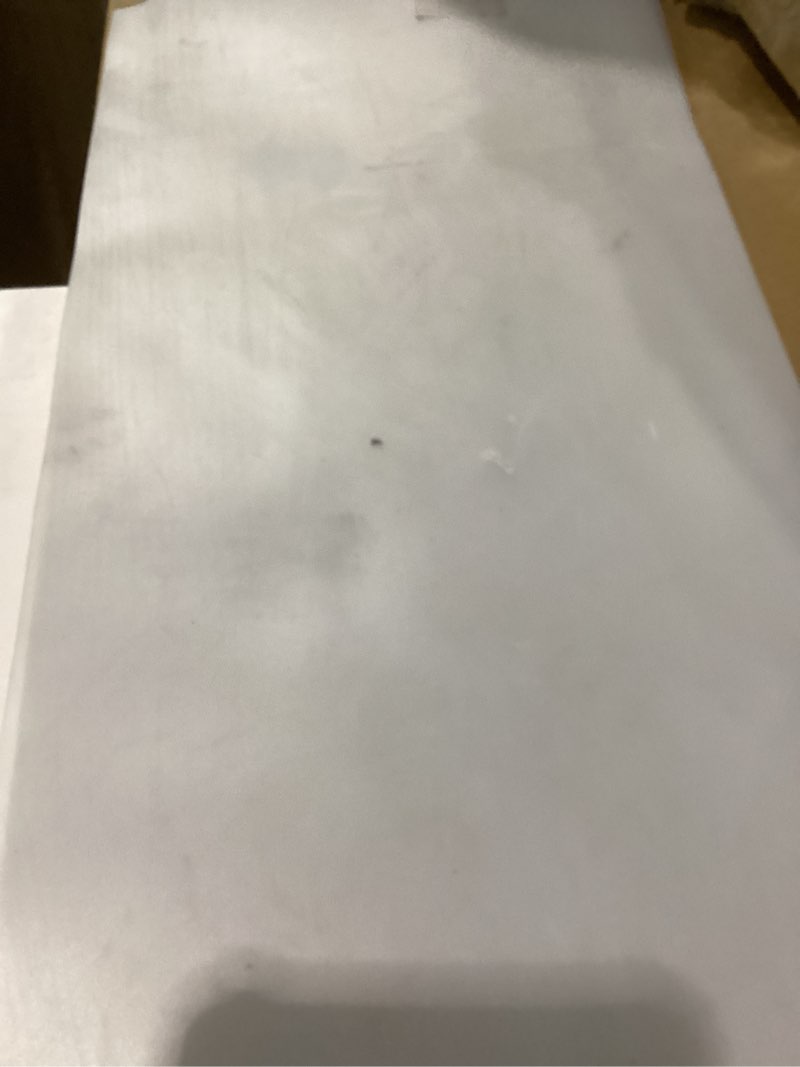 Condition photo showing As Is for Slendor Wire Shelf Liner 18" x 48" Value Pack of 5 Flat Heavy Duty Waterproof Non-Adhesive Industrial Strength Plastic Mats for Tier Shelving Unit, Transparent 18"x48" Clear