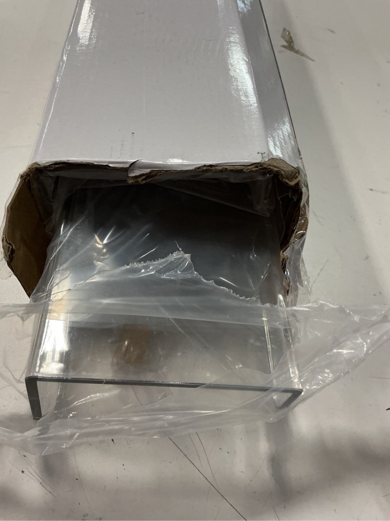 Condition photo showing Good Condition for 4 pack 24-inch long clear acrylic floating shelves u shape wall shelf for book display makeup product spice organizer 4 24 inches