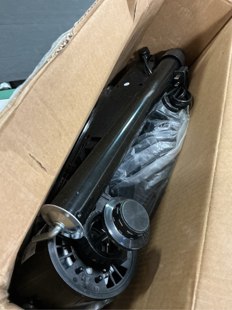 Condition photo showing As Is for BLACK+DECKER 18-Inch Stand Fan with Pedestal Base, Height Adjustable Pedestal Fan with Remote and Touch Control Panel, Free Standing Fan with 90-Degree Oscillating and 3-Speed Settings, Black Black 18"