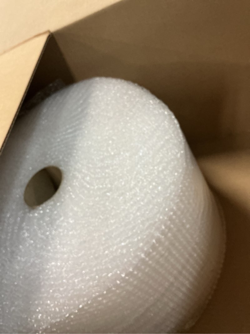 Condition photo showing Good Condition for Amazon Basics Bubble Wrap for Moving, Packing, Shipping and Storage, Perforated Protective Cushioning for Fragile Items, 12-inch x 175-ft Long Roll, Small 3/16", Clear
