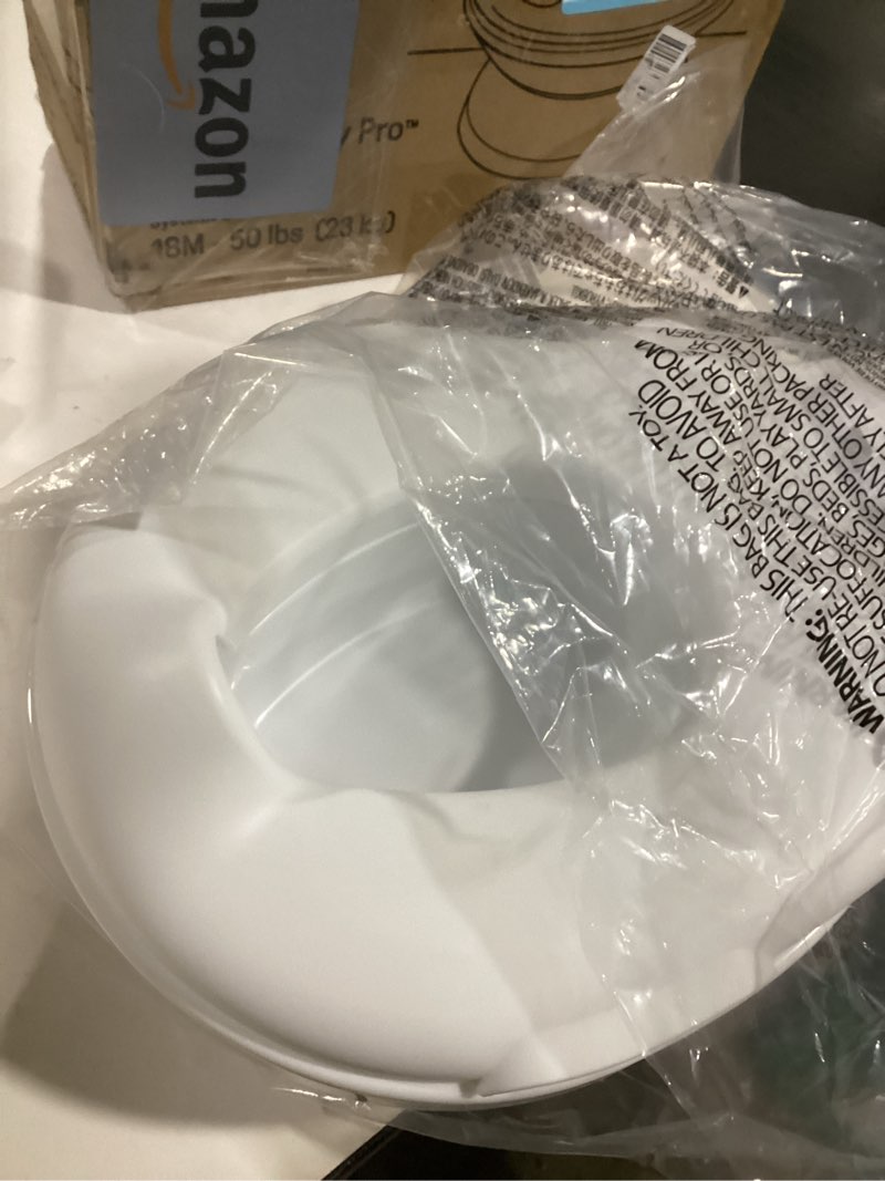 Condition photo showing New/Like New for summer infant by ingenuity my size potty pro in white, toddler potty training toilet, lifelike flushing sound, for ages 18 months+, up to 50 pounds