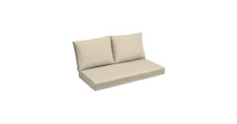 AMTARP Outdoor Loveseat Cushions, 48 x 24 x 4 Inches Waterproof Fade Resistant Cushion Set for Couch