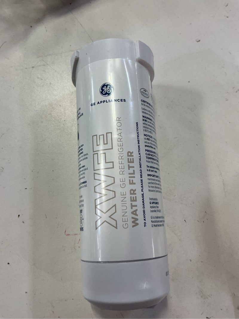 Condition photo showing Good Condition for ge xwfe refrigerator water filter | certified to reduce lead, sulfur, and 50+ other impurities | replace every 6 months for best results | pack of 1