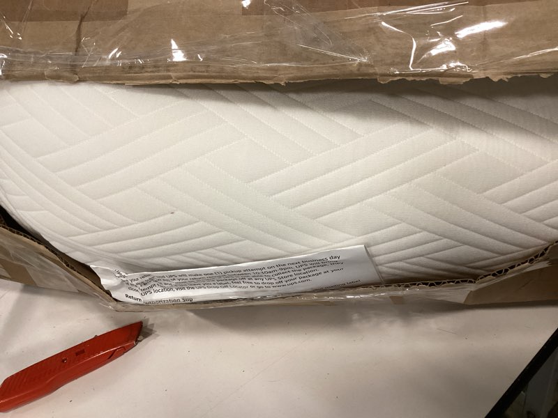 Condition photo showing As Is for 2-Pack Premium Foam Bed Bumpers for Toddler, Non-Slip Bed Rails for Toddlers for Twin, Queen, King Beds, Machine Washable Bumpers Cover for Easy Care?Size?52" x 7" x 5"? White 52" x 7" x 5"?2-pack?