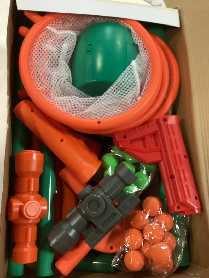Condition photo showing Good Condition for Shooting Games Toys for Age 5 6 7 8 9 10+ Year Old Boys, Kids Toy Sports & Outdoor Game with Moving Shooting Target & 2 Popper Air Toy Guns & 24 Foam Balls, Gifts for Boys and Girls