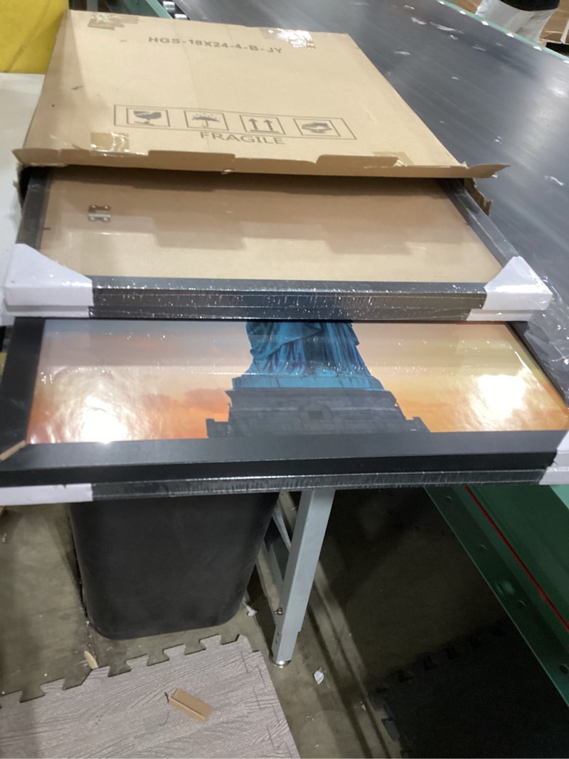 Condition photo showing Good Condition for seseat 18x24 frame, wall gallery poster picture frame, black, pack of 4 black 18x24