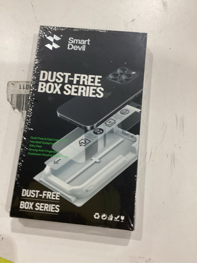 Condition photo showing New/Like New for SMARTDEVIL 3 Pack Screen Protector for iPhone 15 Plus (6.7 Inch) Tempered Glass, HD Clear Film, Easy Installation, Dust-Free Box iPhone 15 Plus Clear