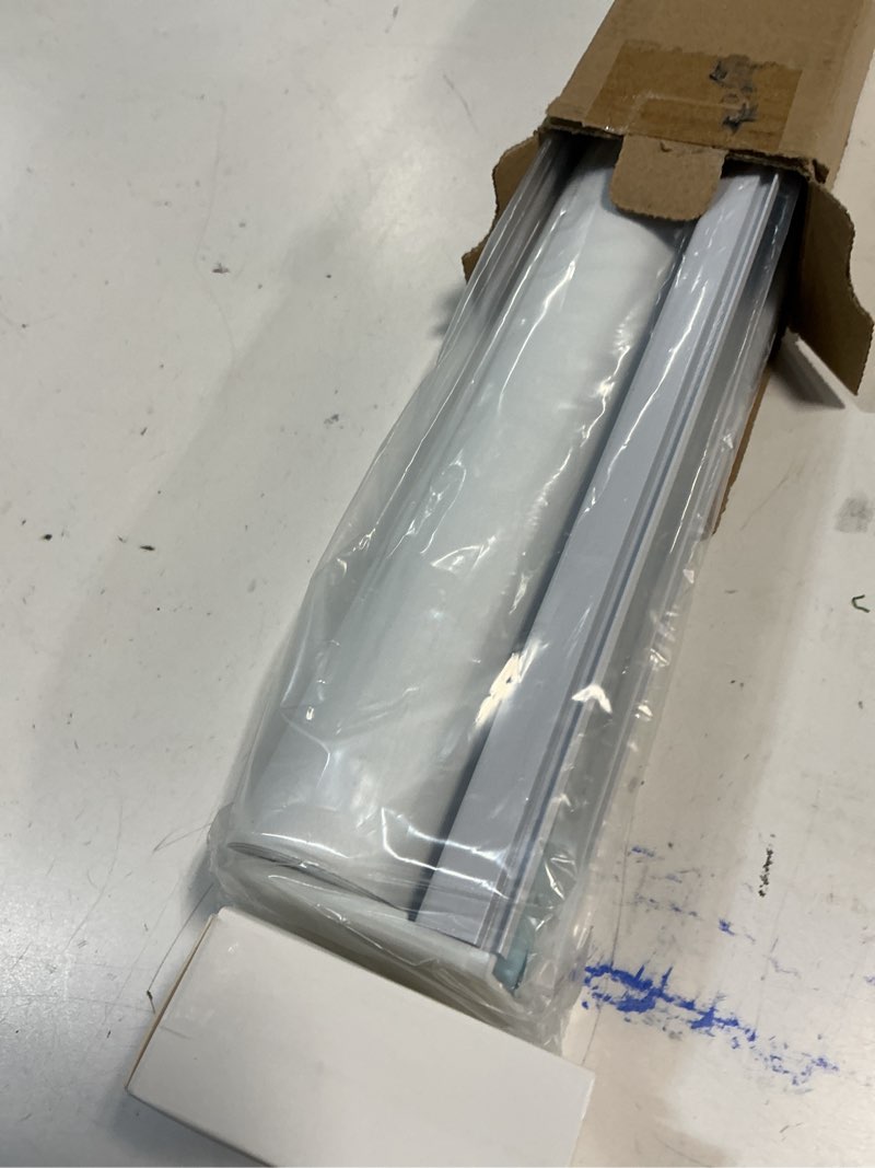 Condition photo showing Good Condition for ChrisDowa Cordless Blackout Roller Shades for Windows, Thermal Insulated UV Protection Pull Down Shades, Total Blackout Window Blinds for Home, Office, Bedroom, Door (22" W x 72" H, White) 22"W x 72"H White