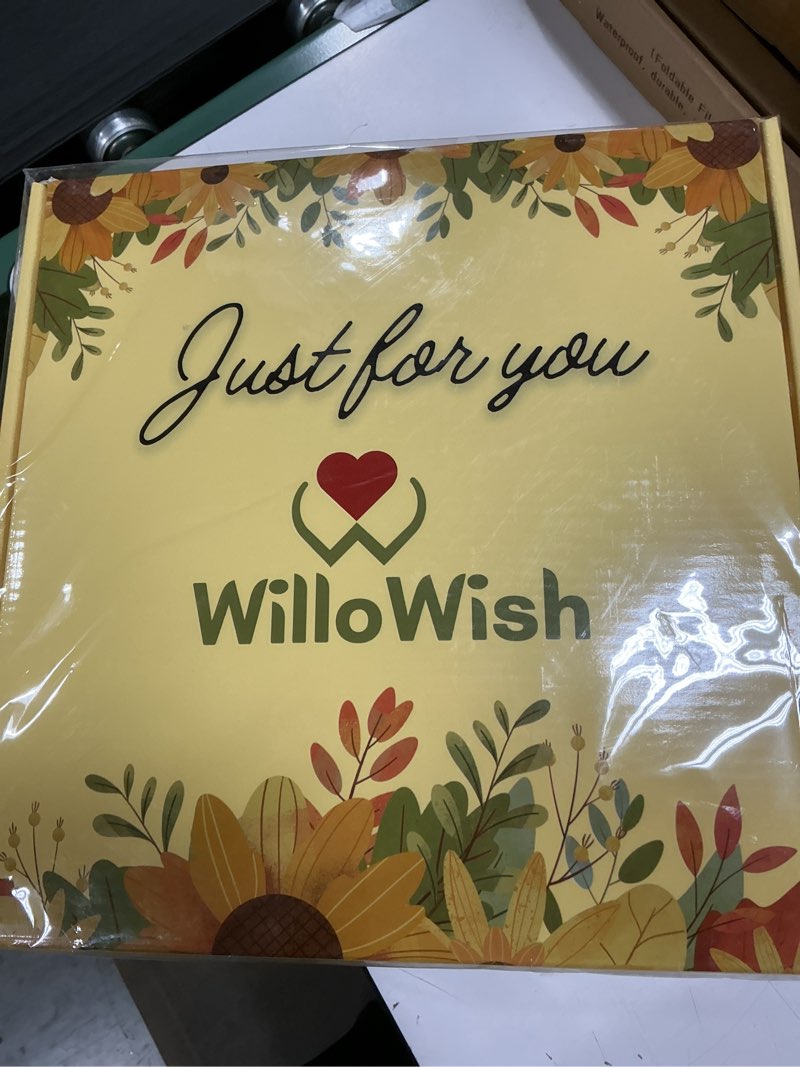 Condition photo showing New/Like New for WilloWish Sending Sunshine Gift Box For Women - 15 PCs Sunshine Gift Baskets For Women - Get Well Soon Gifts Baskets - Spa Self Care Gift - Thinking Of You Gift Basket