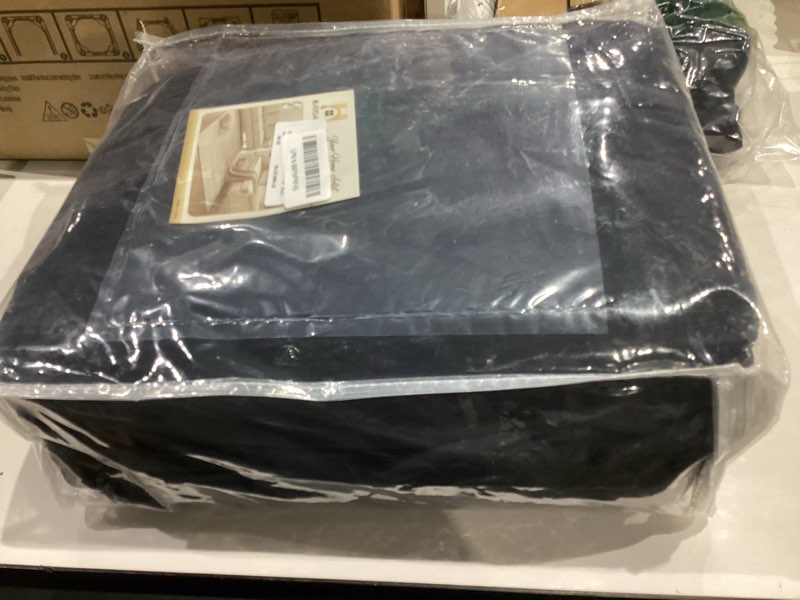 Condition photo showing Good Condition for H.VERSAILTEX 1 Peice Stretch Velvet Sofa Covers for 3 Cushion Couch Covers Sofa Slipcovers Furniture Protector Soft, Crafted from Thick Comfy Rich Velour (Sofa 72"-90", Black) Jet Black Sofa