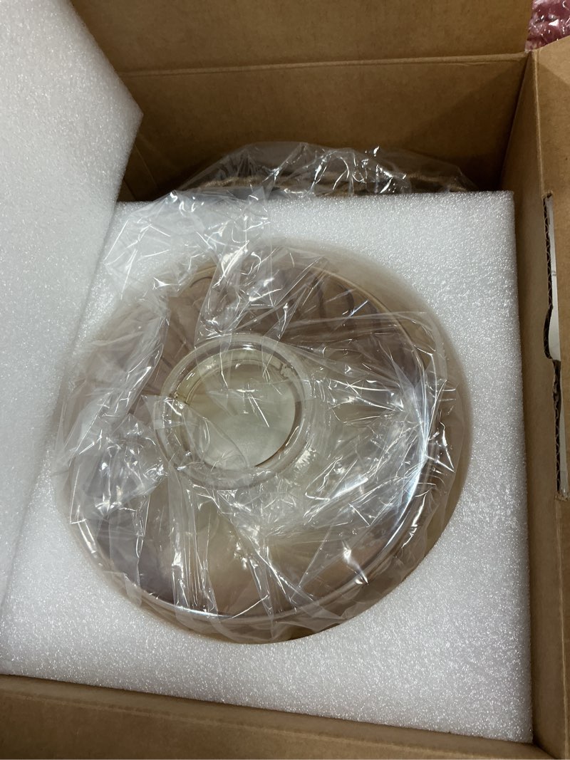 Condition photo showing New/Like New for Plug in Pendant Light Hanging Light Fixture Corded On/Off Switch Brass Pendant Light with Amber Striped Glass Lampshade for Bedroom Living Room Kitchen Island Z-Striped Amber new Plugin 1 pack (Pulley)