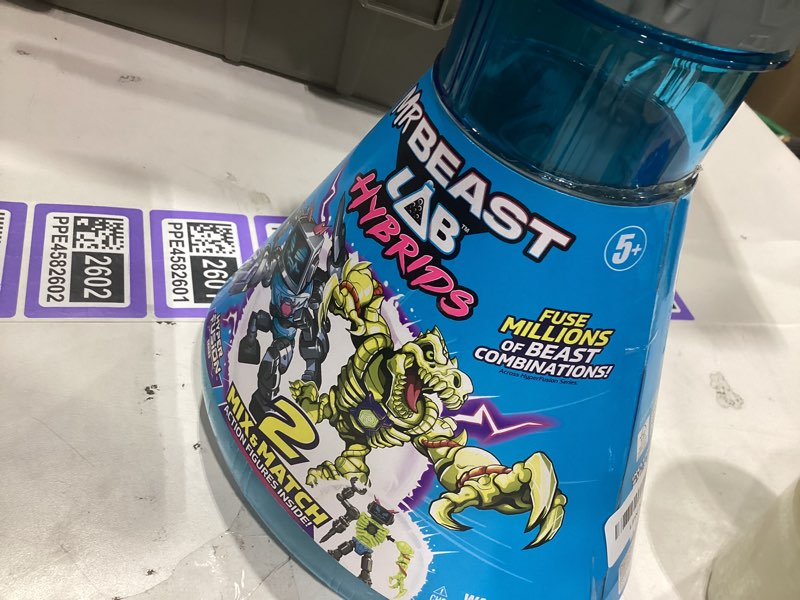 Condition photo showing Good Condition for MrBeast Lab Hybrids Multi Pack, Reveal Different Hybrid Parts to Create 2 Mix & Match Action Figures, Plus Parts of The Golden Panther Dragon, Fuse Beast Combinations, Lab-Bot vs GID Skeleton 2 Pack - Lab-Bot vs GID Skeleton