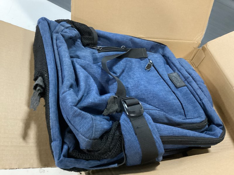 Condition photo showing As Is for MATEIN Laptop Backpack,Slim Travel Backpack with Laptop Compartment for Men Women,College Daypack Gift Computer Bag fits 15.6 Inch Notebook, Blue 15.6 Inch Blue