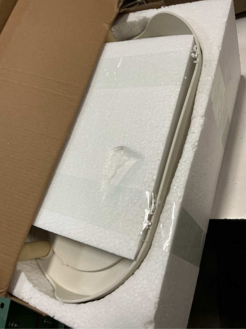 Condition photo showing Good Condition for elevated slow feeder dog bowls - ceramic food and water bowl set with stand - raised pet dishes for small and medium sized dogs medium white