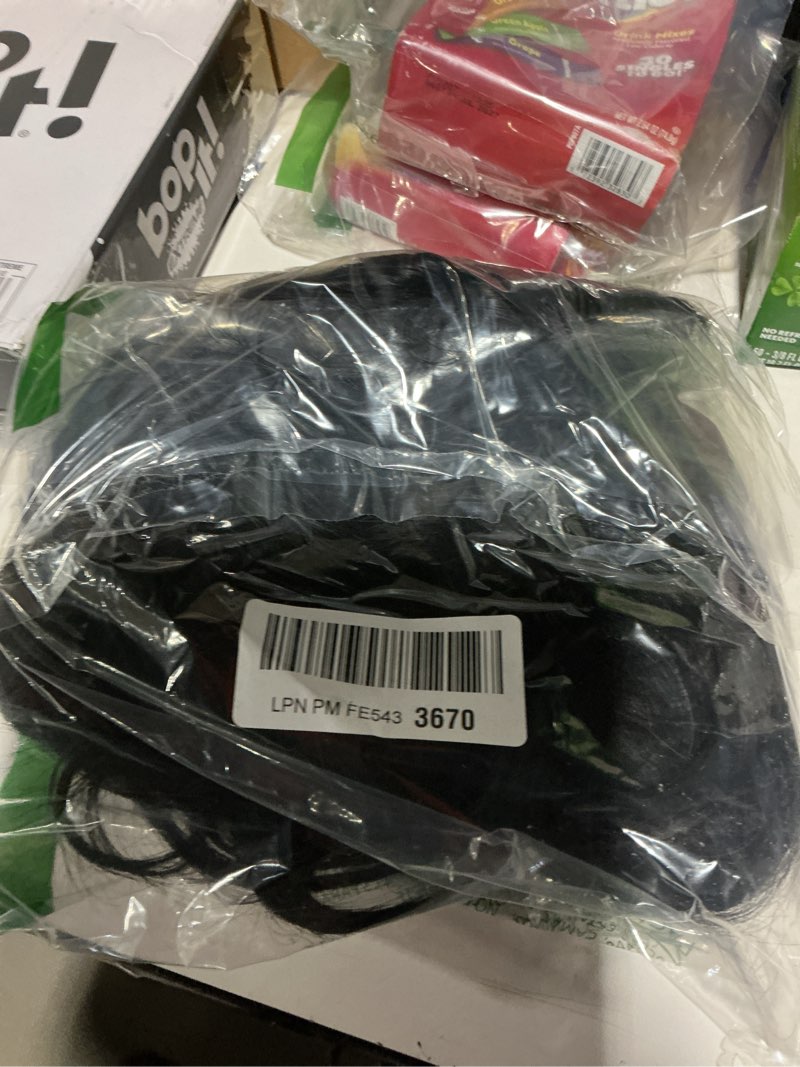 Condition photo showing Good Condition for Esmee Long Wavy Black Wigs for Women Synthetic Brunette Hair Wig with Fringe for Daily Party Cosplay Use-26Inches