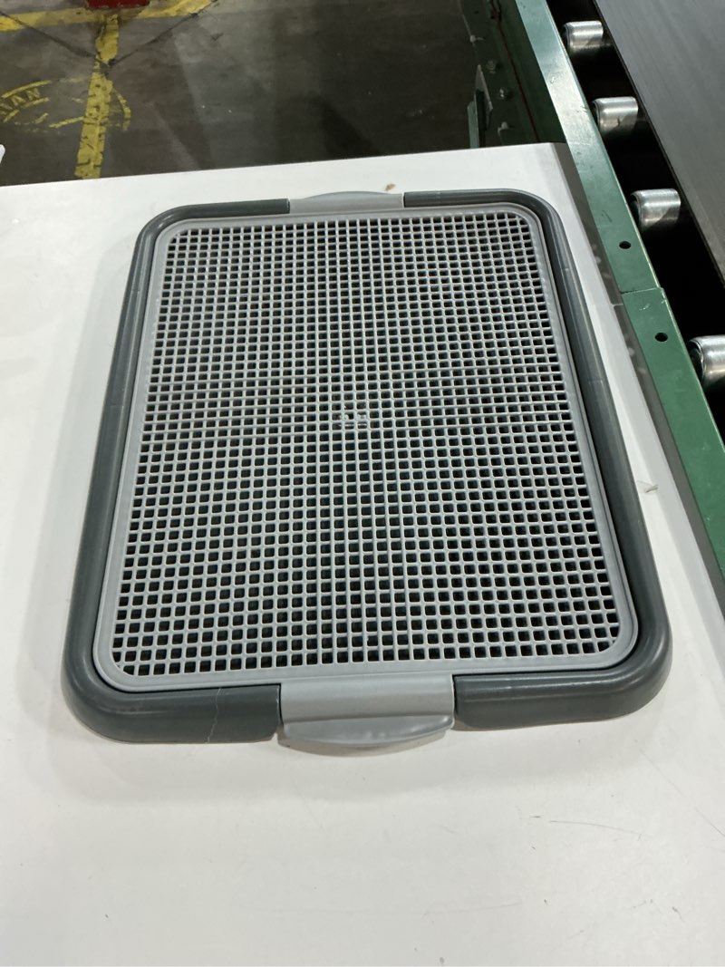 Condition photo showing Good Condition for Mesh Training Toilet Potty Tray for Puppy and Small Size Dog 20.3 x 16.3 x 1.2 inch (Gray+Gray)