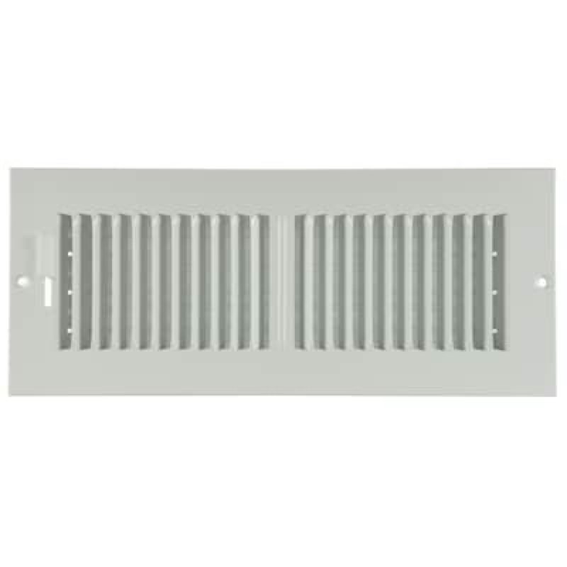 reliabilt 14-in x 6-in 2-way aluminum white sidewall/ceiling register