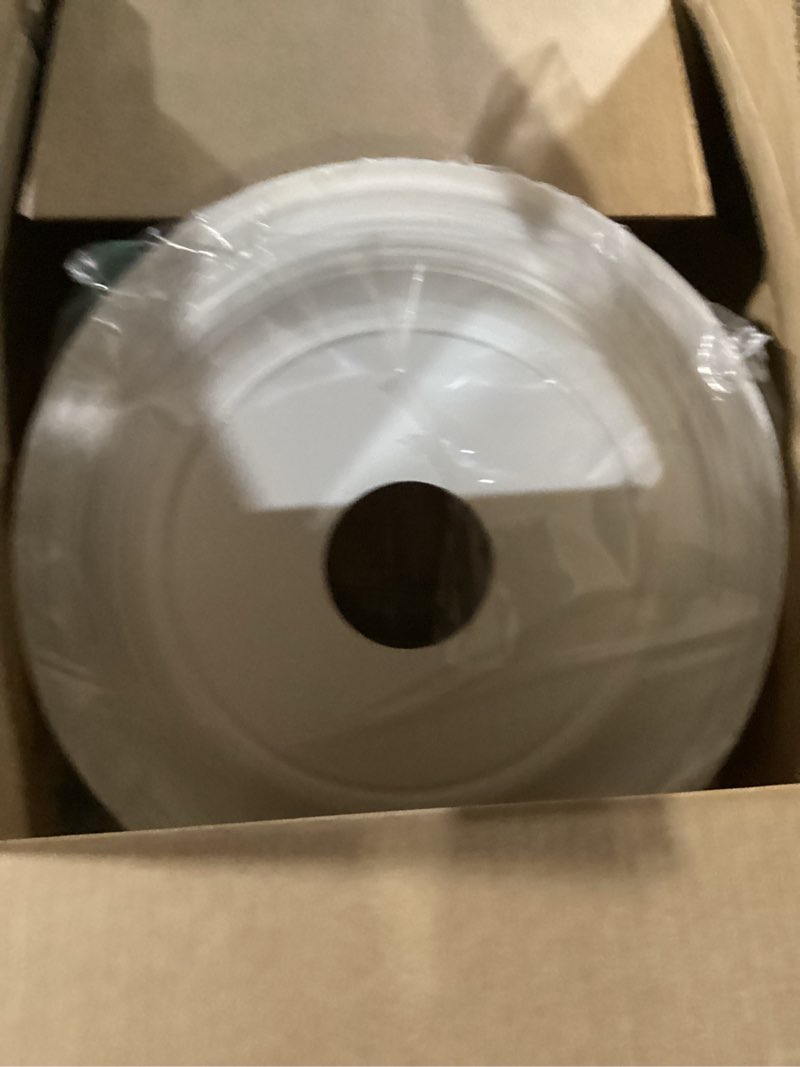 Condition photo showing New/Like New for iplusmile Replacement Mushroom Ceil Shade, Plastic White Flush Mount Ceiling Light Cover Lamp Dustcovers for Wall Sconce Chandelier Lamps Ceiling Lighting Fixtures 18.7cm