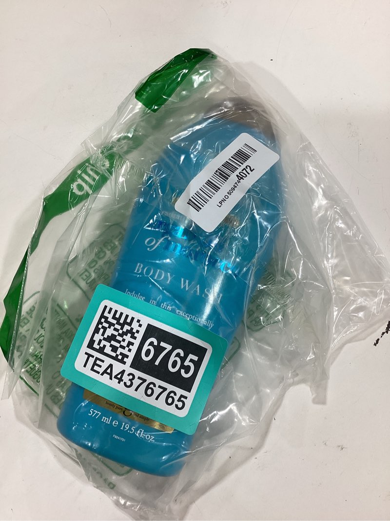 Condition photo showing New/Like New for ogx radiant glow + argan oil of morocco extra hydrating body wash for dry skin, moisturizing gel cleanser for silky soft skin, body wash for women, sulfate-free surfactants, 19.5 fl oz citrus fresh/floral green/woody 19.5 fl oz (pack of 1)