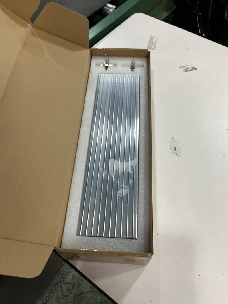 Condition photo showing Good Condition for Large Aluminum Heatsink,Aluminum Heat Sink 300 * 140 * 20mm / 11.81 * 5.51 * 0.78" Big Heatsink Very Large Heat Sinks 30014020MM Heat Sinks Cooling 19 Fin Radiator for High Power LED Light