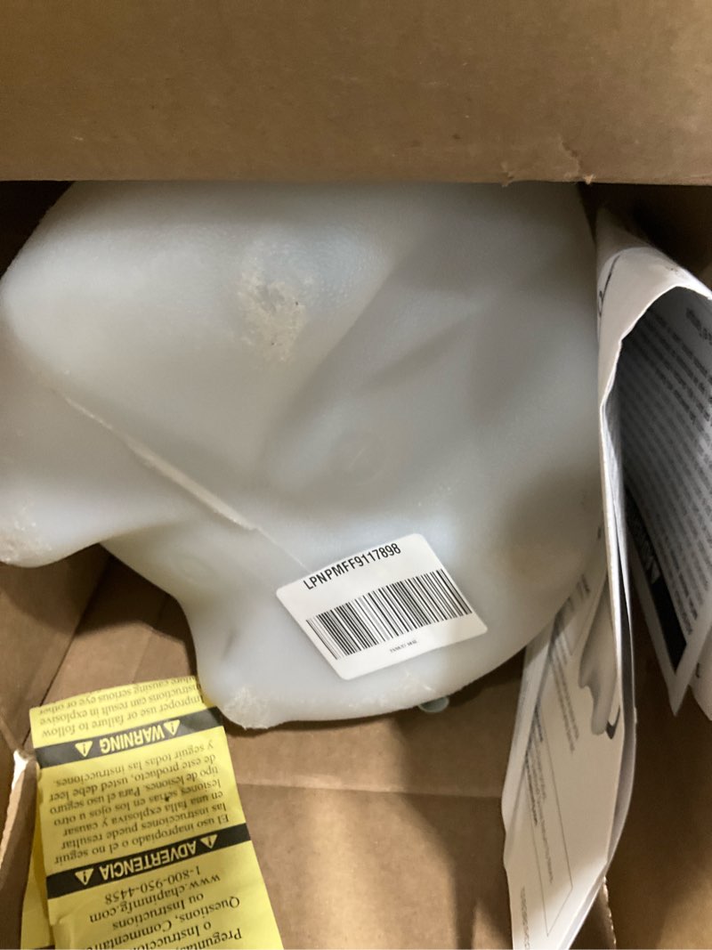 Condition photo showing As Is for chapin 22240xp 2-gallon industrial acid staining sprayer with pressure relief valve for acid staining, 2-gallon