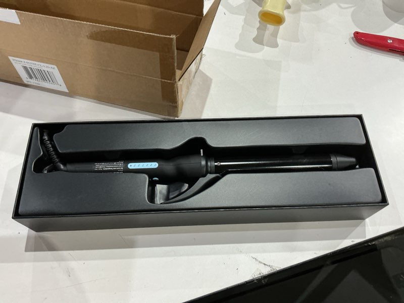 Condition photo showing Good Condition for bio ionic long barrel curling iron with moisture heat technology & nanoionic mx versatile curling wand - multiple barrel sizes for tight, classic, loose & soft curls 1.25 inch (loose curls) black