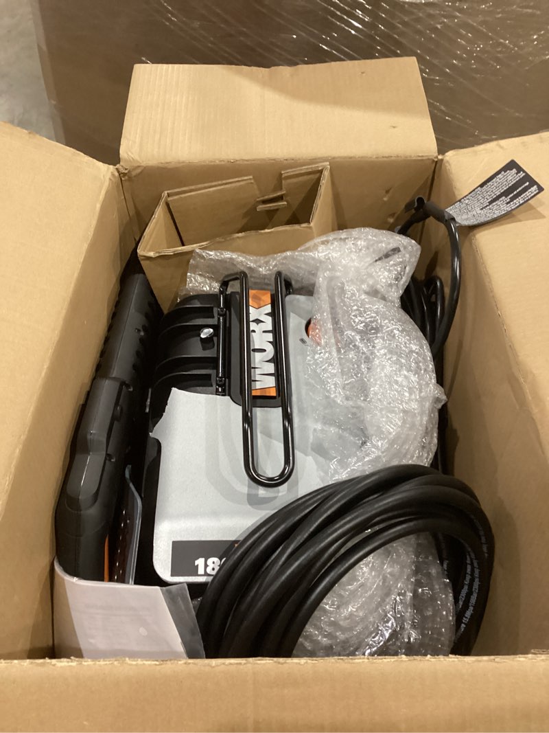 Condition photo showing Good Condition for worx 13 amp electric pressure washer 1800 psi with 3 nozzles - wg605