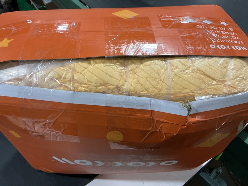 Condition photo showing Good Condition for maxyoyo 3 in 1 kids bean bag chair bed, convertible chair folds from bean bag to lounger, child floor sofa for gaming, reading, floor mattress with high-density foam filling 50"x35" orange