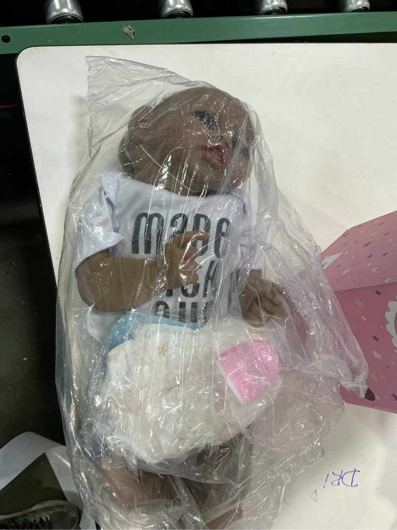 Condition photo showing Good Condition for Lifelike 22 Inch Washable Full Body Silicone Vinyl Toddler Girl Dolls That Look Real - Cheap African American Realistic Baby Dolls