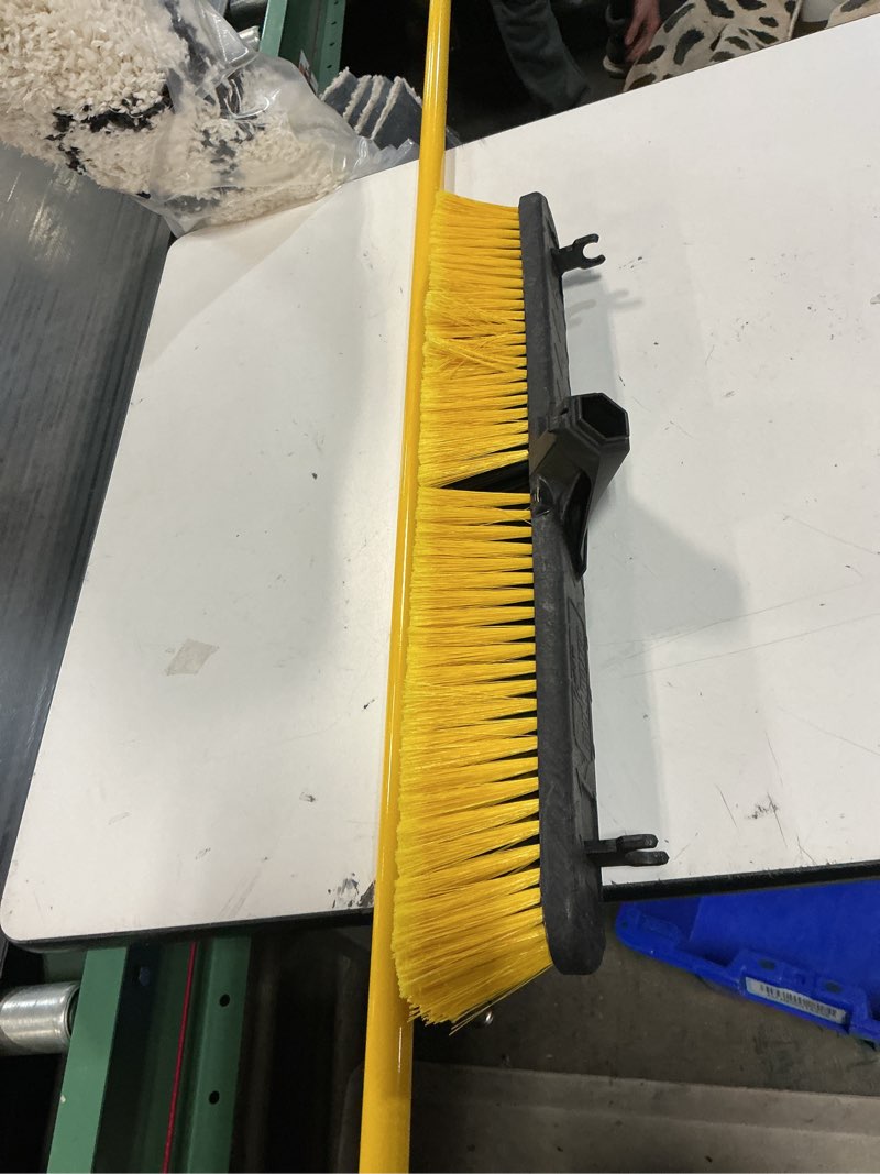 Condition photo showing As Is for quickie 00638 super bulldozer indoor/outdoor broom 24