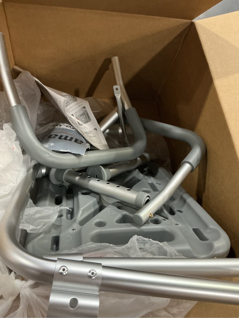 Condition photo showing As Is for Medline Backless Shower Chair with Arms - 350 lb. capacity, Bench, Stool, Seat for Elderly, Seniors Independent Adult and Disabled Adults