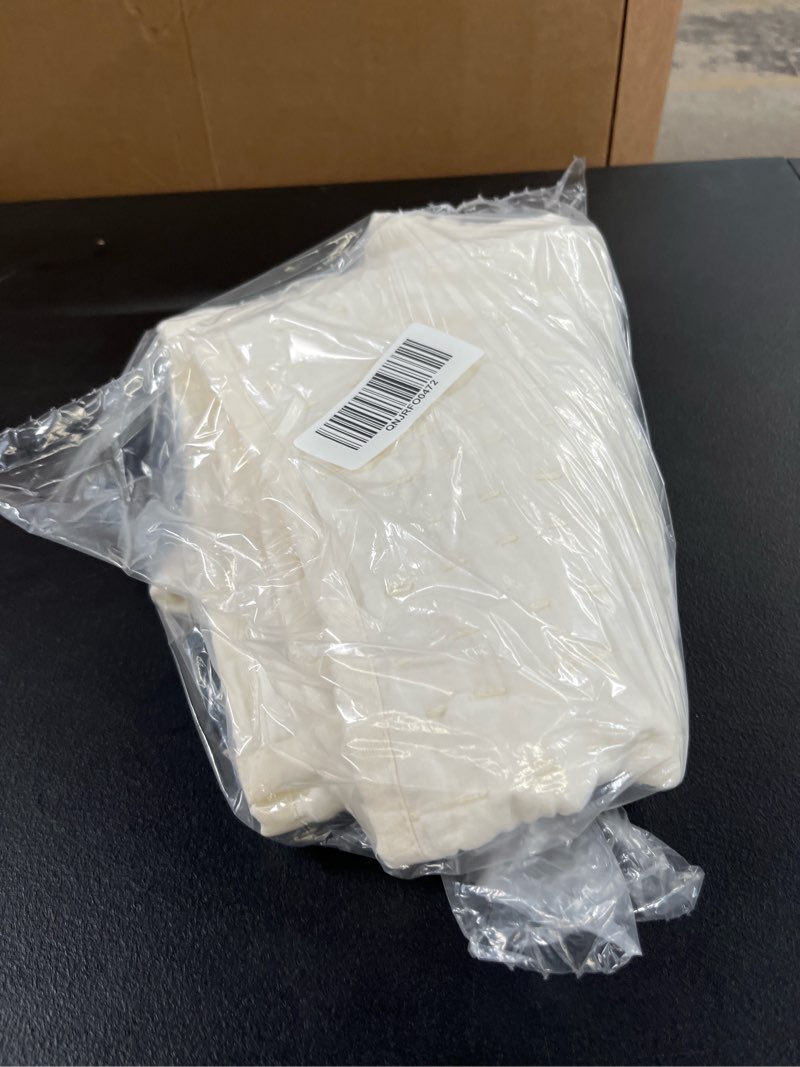 Condition photo showing Good Condition for european linen cotton stitch quilted euro sham, euro, ivory
