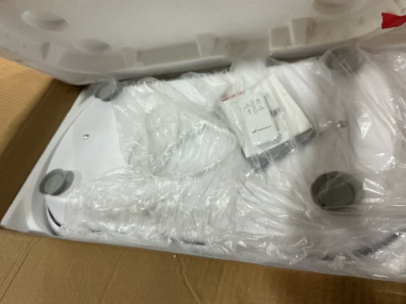Condition photo showing New/Like New for merach vibration plate exercise machine, vibration plate 440 lbs capacity, bluetooth and silicone pedal, stimulate deep fat, vibration plate for lymphatic drainage, vibrating for weight loss grey