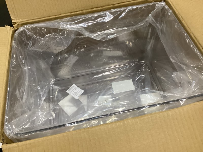 Condition photo showing Good Condition for Vtopmart 4 Pack Clear Stackable Storage Bins with Lids, Large Plastic Containers with Handle for Pantry Organization and Storage,Perfect for Kitchen, Fridge, Cabinet, Bathroom Organizer