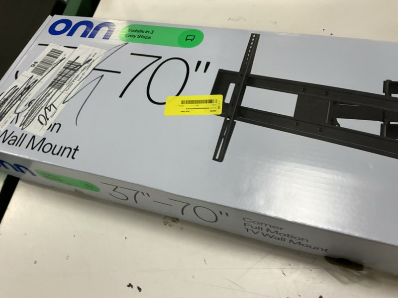 Condition photo showing New/Like New for onn. corner full motion tv mount 37"-70"