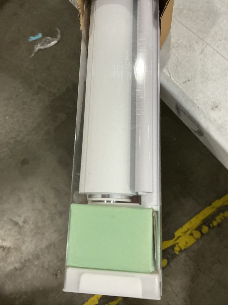 Condition photo showing Good Condition for aosky cordless roller shades blackout blinds for windows room darkening rolled up shades with spring system, uv protection window shades door blinds for home and office (50" w x 72" h, white) 50"w x 72"h white