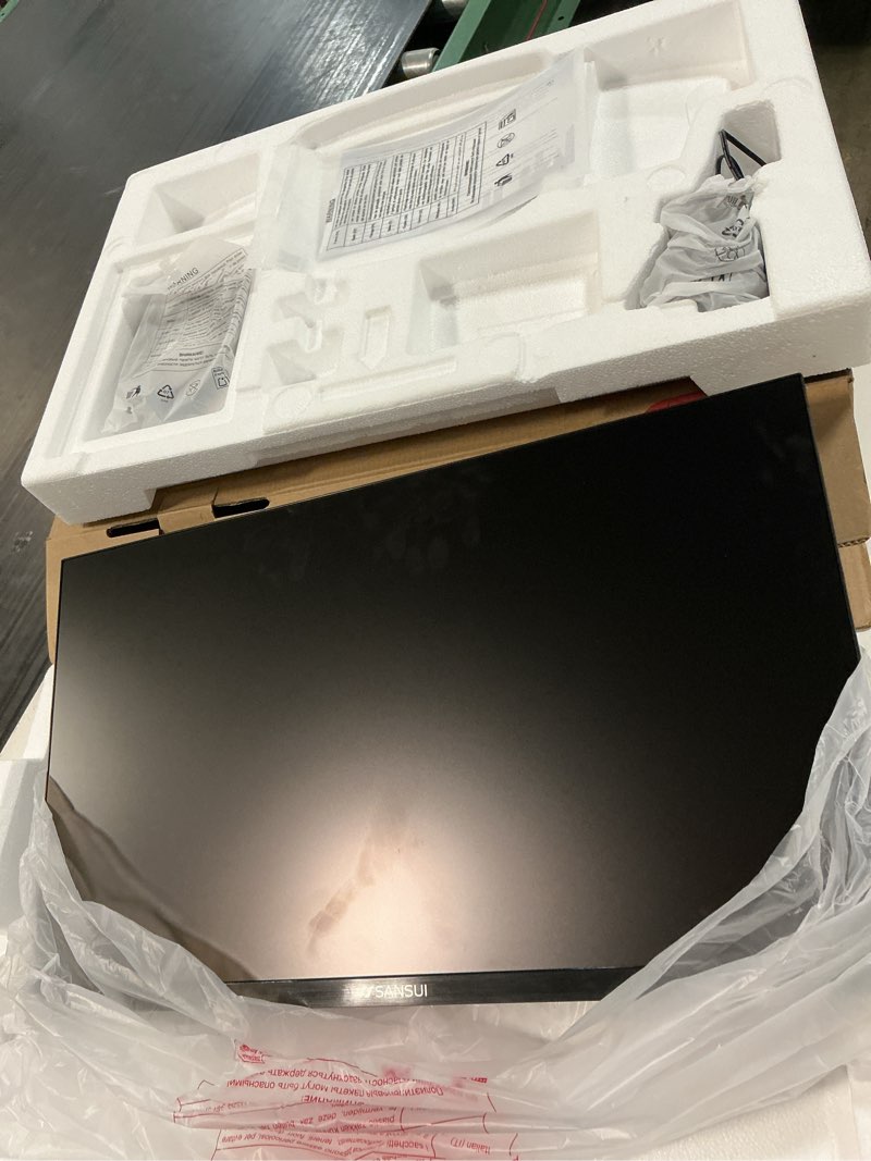 Condition photo showing Good Condition for sansui monitor 24 inch 100hz pc monitor, hdmi vga ports vesa mount, fhd computer monitor ultra-slim ergonomic tilt eye care for home office (es-24f2, hdmi cable included) 24 inch fhd 100hz monitor