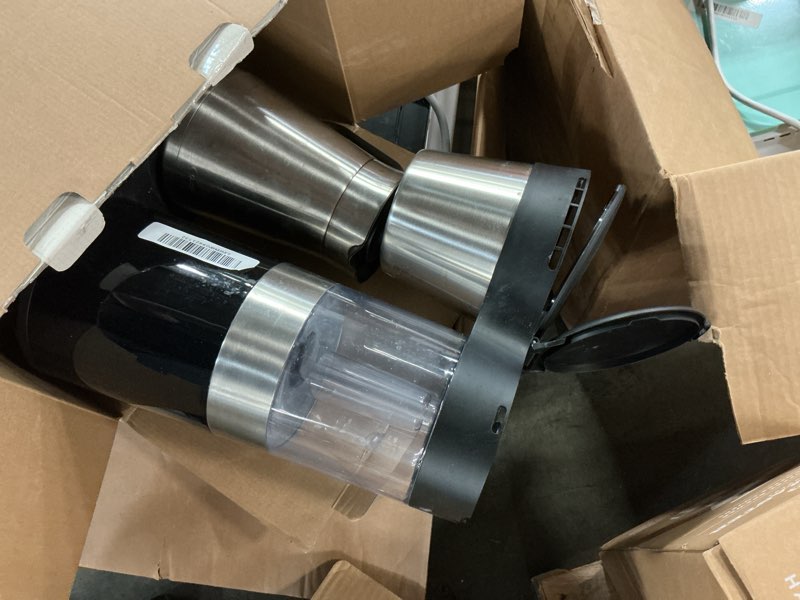 Condition photo showing As Is for OXO Brew 9-Cup Coffee Maker – Stainless Steel, Programmable Coffee Machine with Single Serve or Full Carafe Options, SCA Certified Home Brewer