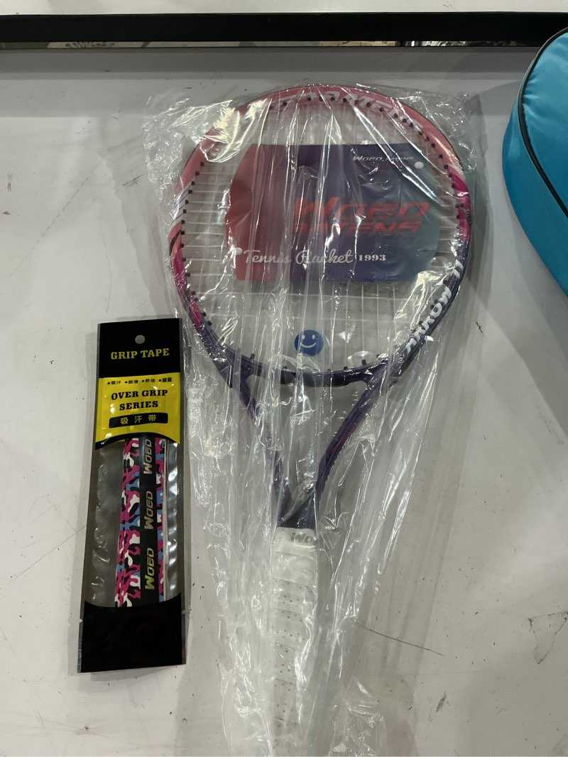 Condition photo showing As Is for only 1****19\" 23\" 25\" kids tennis racket junior/youth tennis racquet with tennis ball carry bag overgrips vibrations dampers… 23 inch