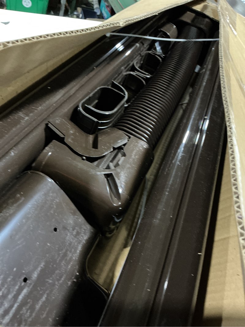 Condition photo showing As Is for lyprem 16.5ft mini split line set cover 4" pvc line cover kit for mini split and central air conditioner & heat pump 4'' x 16.5ft white