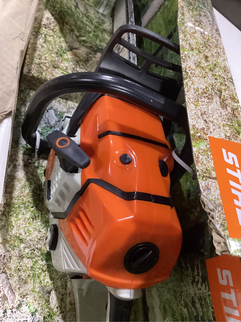Condition photo showing Good Condition for STIHL Battery Operated Chainsaw with Sound Kids Toy