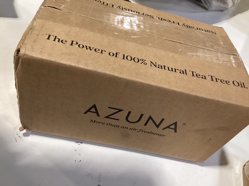 Condition photo showing Good Condition for azuna air freshener & odor eliminator for strong odor | 2 room kit includes (2) 8 oz. empty luxe glass jars & 12 oz | refill with tea tree essential oil gel | amalfi breeze | last 60-90 days amalfi breeze 12 fl oz (pack of 1)