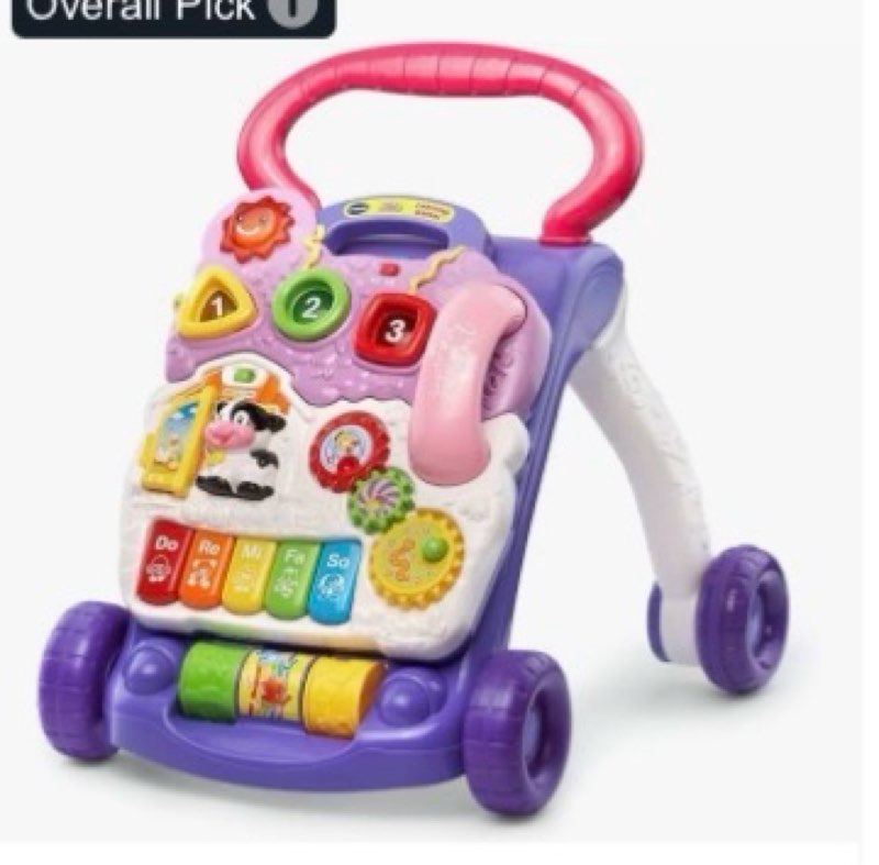 vtech sit-to-stand learning walker (frustration free packaging), lavender