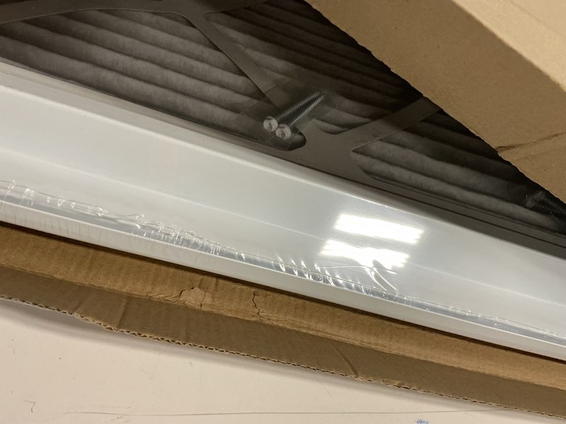 Condition photo showing New/Like New for 18" x 28" Return Air Grille - Sidewall and Ceiling - HVAC Vent Duct Cover Diffuser - [White] [Outer Dimensions: 19.75w X 29.75"h] 18 X 28