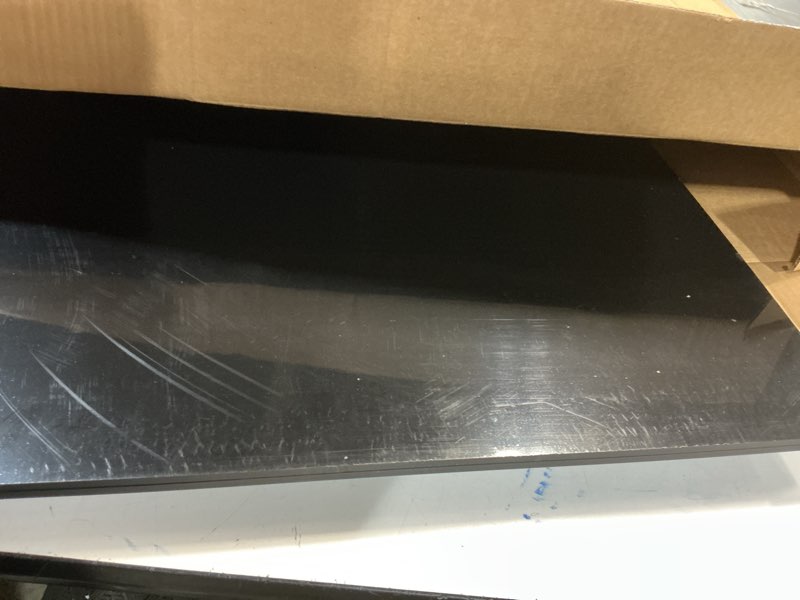 Condition photo showing As Is for abs plastic sheet 18" x 24" x 1/4" thick (6mm) black rigid moldable thermoplastic board for crafts, diy projects, home decor - textured & smooth surface, pack of 2 18" x 24", 1/4" thick 2