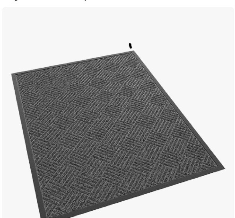 Futurwit Front Door Mat, 4' x 2' Heavy Duty Indoor Outdoor Doormat, Non-Slip Backing Welcome Mats fo