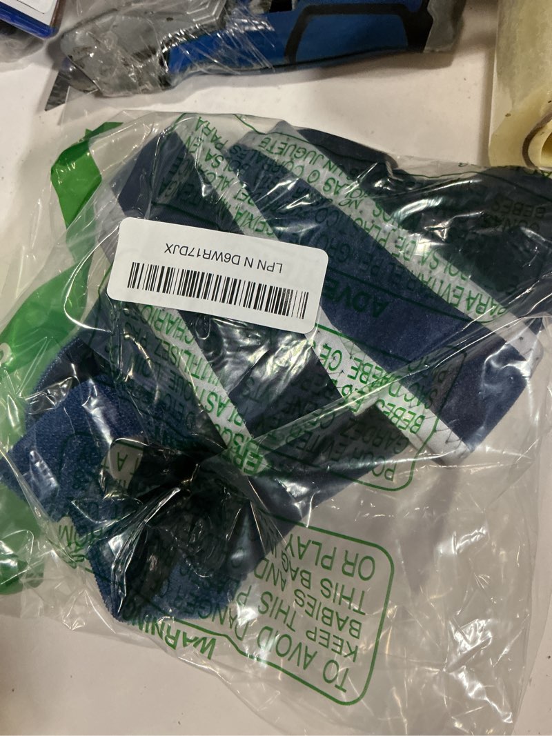 Condition photo showing New/Like New for dog rear leg sleeve to stop licking, hind leg protector for tplo recovery, acl surgery, wounds or skin issues, soft breathable cover for large medium small dogs (l-left) blue l-left