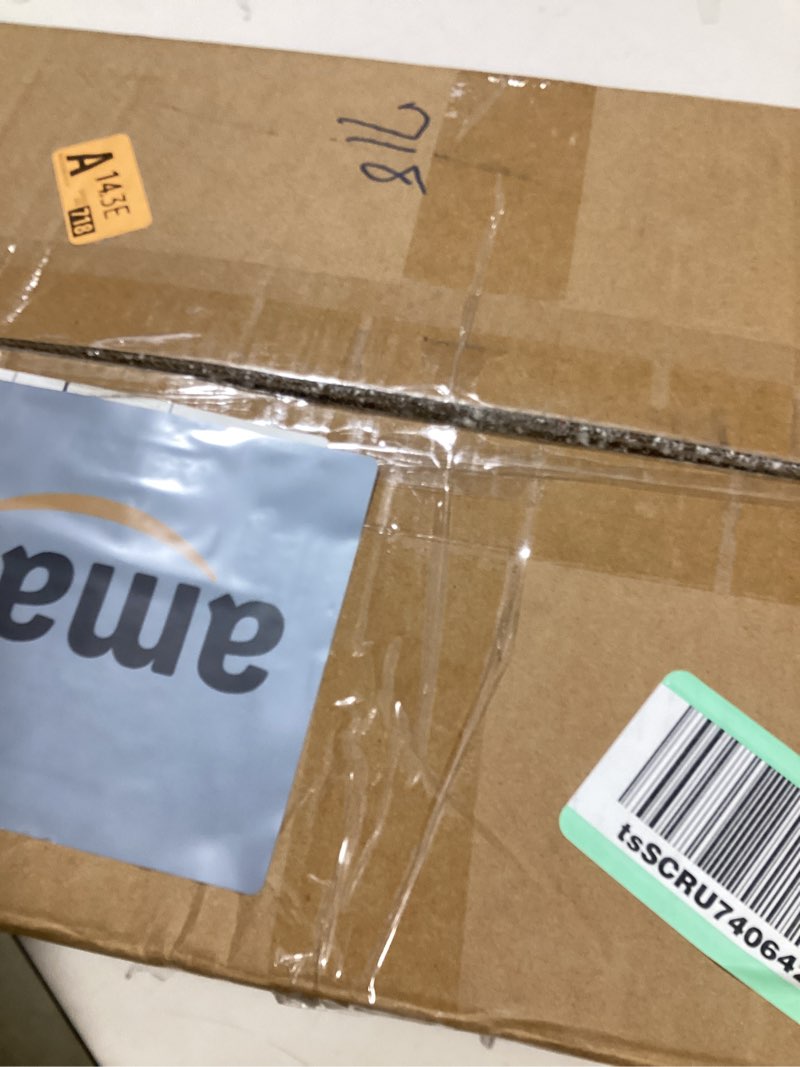 Condition photo showing New/Like New for Christmas Wreath for Front Door 24inch - Light Up Artificial Christmas Wreath, Lighted Christmas Wreaths Battery Operated, with Bells and Wreath Hanger, for Front Door Wall Windows Xmas Decoration White - 24 Inch