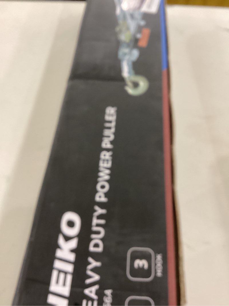 Condition photo showing New/Like New for NEIKO 02256A Come Along Winch, 5-Ton (10,000 Lbs) Pulling Capacity, 10Ft, 3 Hook, Heavy Duty Power Cable Come Along Tool with Dual Gears, Hand Winch Cable, Automotive Hoist Winch Puller, Recovery Gear