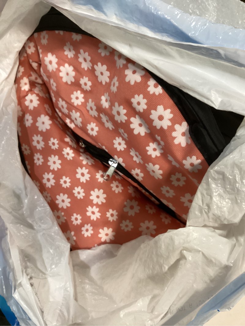 Condition photo showing Good Condition for Dog Playpen, Portable Pet Cat PlayPen, 600D Oxford Dog Kennel Tent Crate, Breathable&Waterproof, Outdoor Indoor Travel Camping for Medium/Large Breed with Carrying Case+Bowl, L, Light Pink Flowers Light Pink Flowers 1 Large(35"x28"x24")